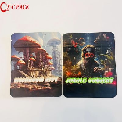 購入 キャンディー・チャイルド・プルーフプリントパッケージング デザイン 3 面 ミニジップロック 3.5g 3.5g カスタム マイラーバッグ online manufacture