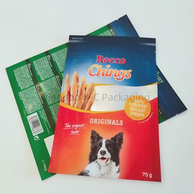ペットフード 3 サイド シール バッグ 再閉め可能なミニ 小型 カスタム 湿度防止 食品グレード 色彩