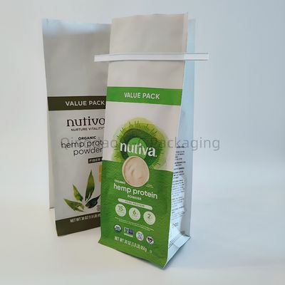 8 面 の 密封 袋 と し て プラスチック 層 製 の 薄型 テープ フラット ボトム 食品 梱包 印刷