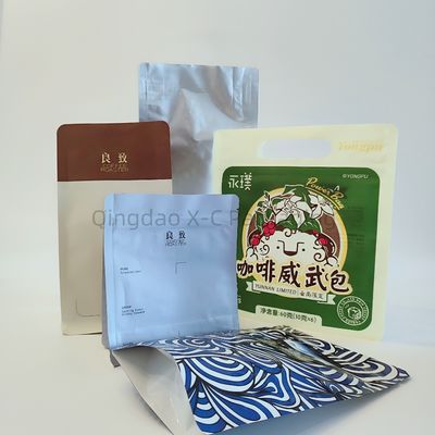 パーソナライズ可能な 8 サイドシール バッグ 人気食品級 方形の底包装バッグ